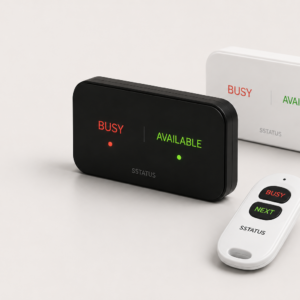 SSTATUS Office wireless BUSY and AVAILABLE room status indicator